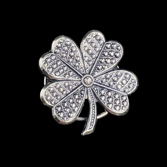 Lot Of 3 Gold Tone Scarf Clips - Picture 4 of 5